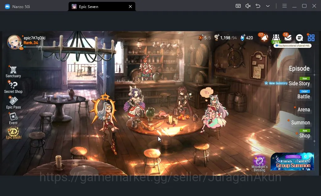 Epic Seven Accounts Global Unverif| 6ML (SageBaalZezan,RequiemRoana,Zi image 7