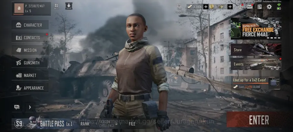 Arena Breakout Accounts Mid-Tier [MOBILE] SV 9.1M| 3.3M Koen |Weapon Skin : Borealis AK 12 etc | Many Equipment |Log 3