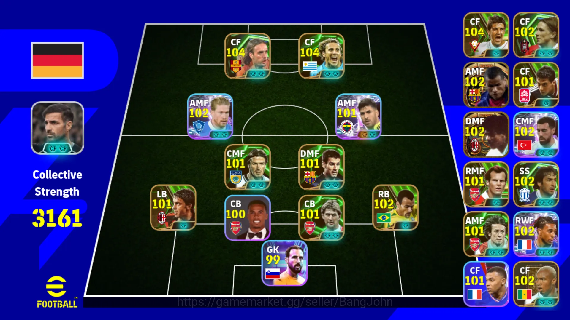 Power 3161 | Rivaldo Big Time | Rijkaard Big Time | Forlan Epic DB EFB383B eFootball Others Power 3161 | Rivaldo Big Time | Rijkaard Big Time image 1