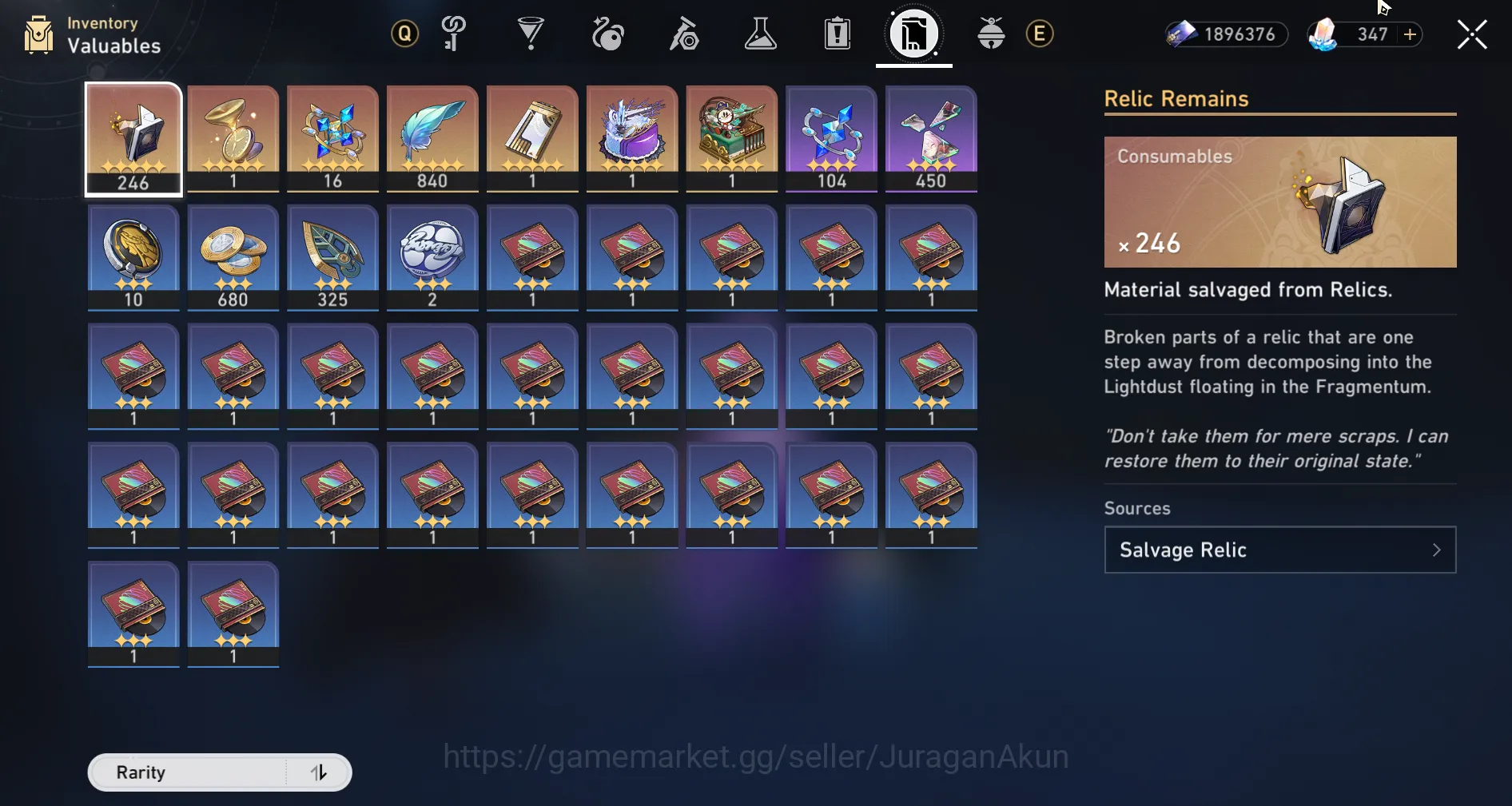 Honkai Star Rail Accounts End Game ASIA [TL70] 9 Limited (Castorice+Sign S2,Ruan Mei E1,Fugue,Rappa,Robin 8