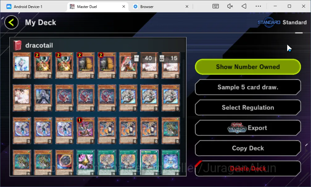 Yu-Gi-Oh! Master Duel Accounts Lv 18 | 19 Deck|Dracotail, Tenpai,  Fiendsmith Con image 3