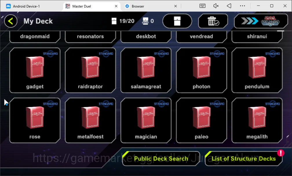 Yu-Gi-Oh! Master Duel Accounts Lv 18 | 19 Deck|Dracotail, Tenpai,  Fiendsmith Con image 5