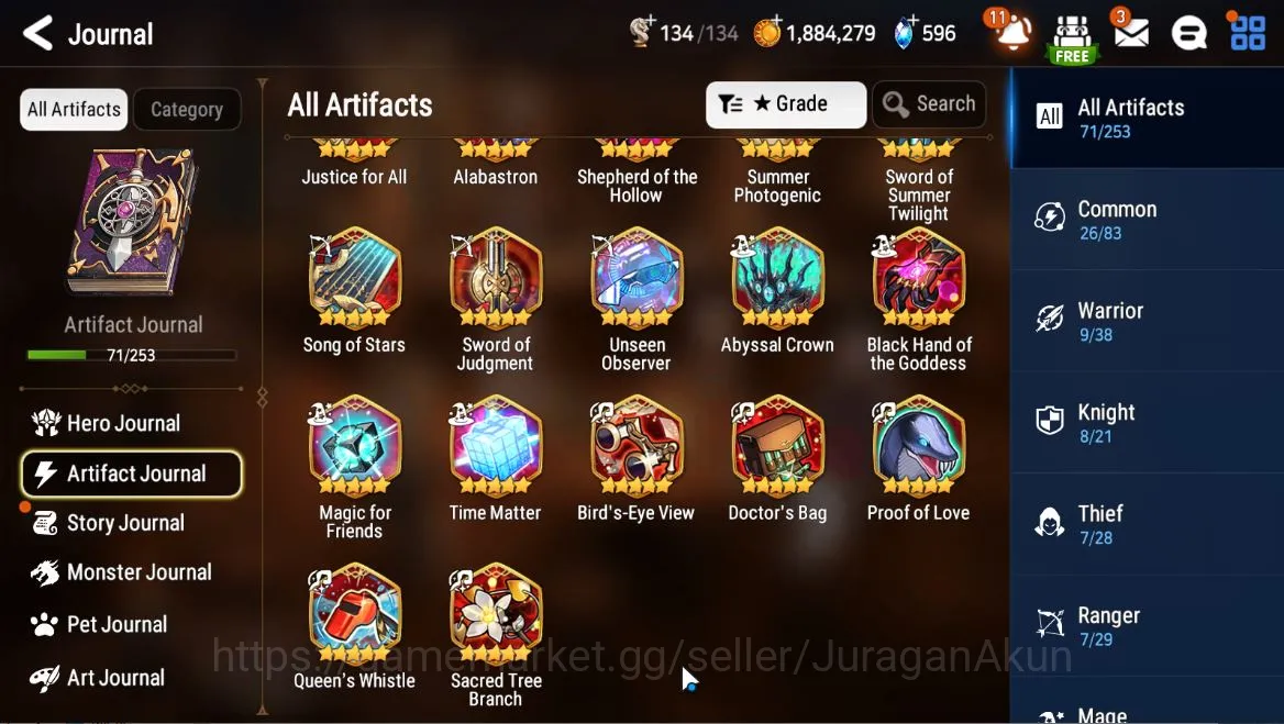 Epic Seven Accounts Mid-Tier Global Unverif|7ML(DKSharun,Maid Chloe,Straze,etc)&Abigail,Sigret,Alencia,etc|596 8