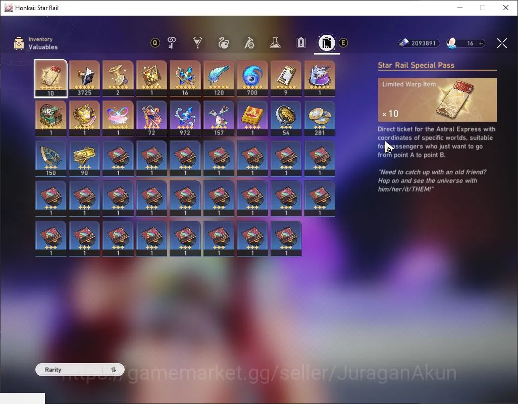 Honkai Star Rail Accounts Mid Game ASIA|TL 66| 15 Limited|The Dahlia,Acheron,Phainon,Castorice,Avent,Hyacine,Rapa,Etc|MC 11