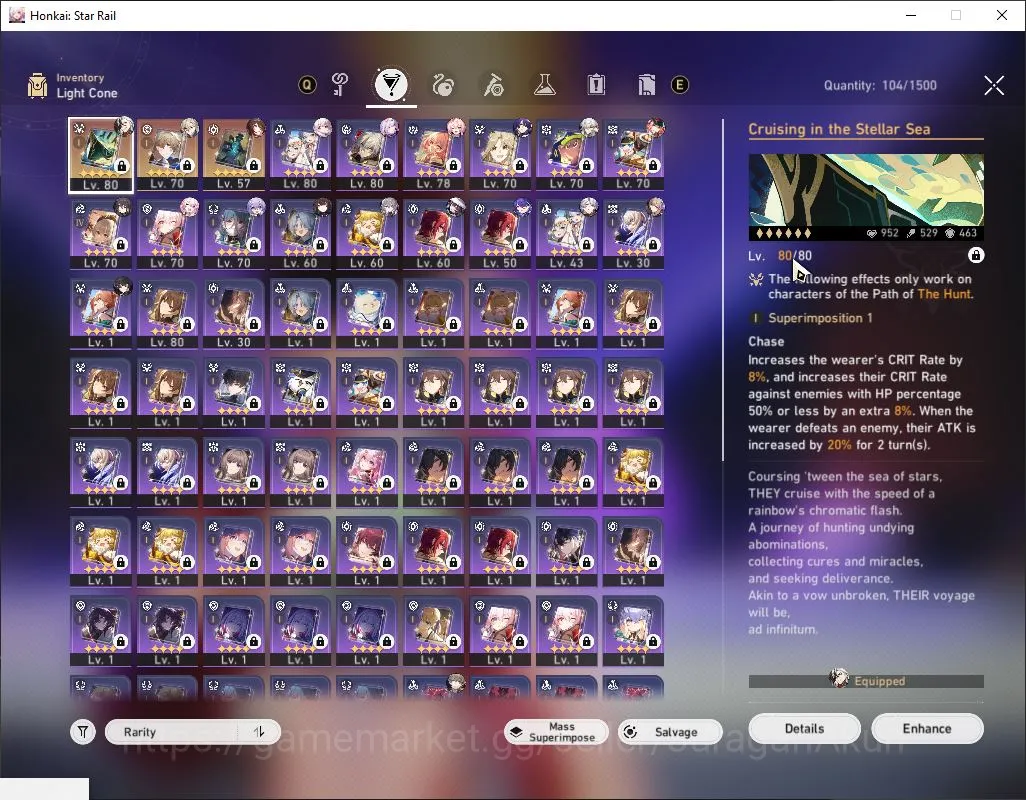 Honkai Star Rail Accounts Mid Game ASIA|TL 66| 15 Limited|The Dahlia,Acheron,Phainon,Castorice,Avent,Hyacine,Rapa,Etc|MC 7