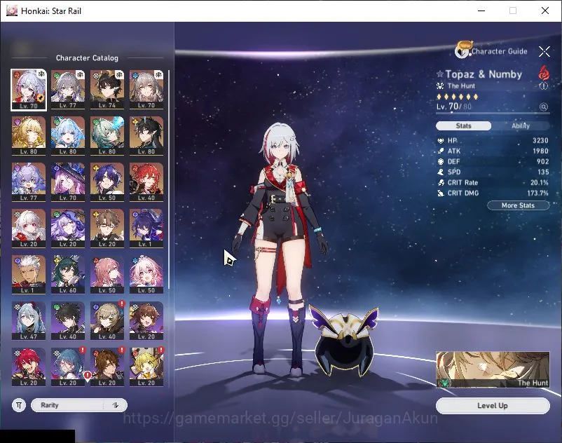 ASIA|TL 67|9 Limited|Topaz & Numby E2,Aglaea+Sign,Anaxa,Cerydra,Black Swan Etc|MC Female|Amphoreus|Take Mail|Check SS(HSR4637) Honkai Star Rail Mid Game ASIA|TL 67|9 Limited|Topaz & Numby E2,Aglaea+Sign, image 1
