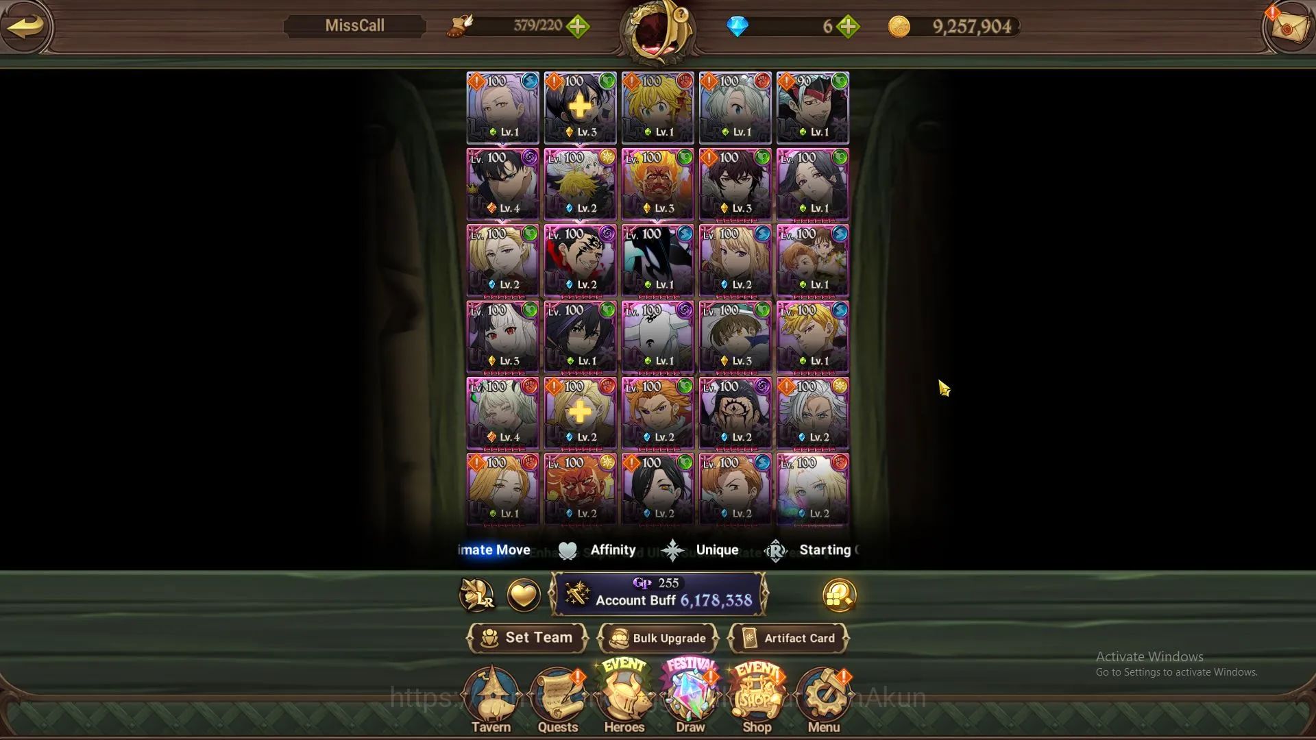 The Seven Deadly Sins: Grand Cross Accounts Endgame ASIA|6M CC|5 LR+12 2