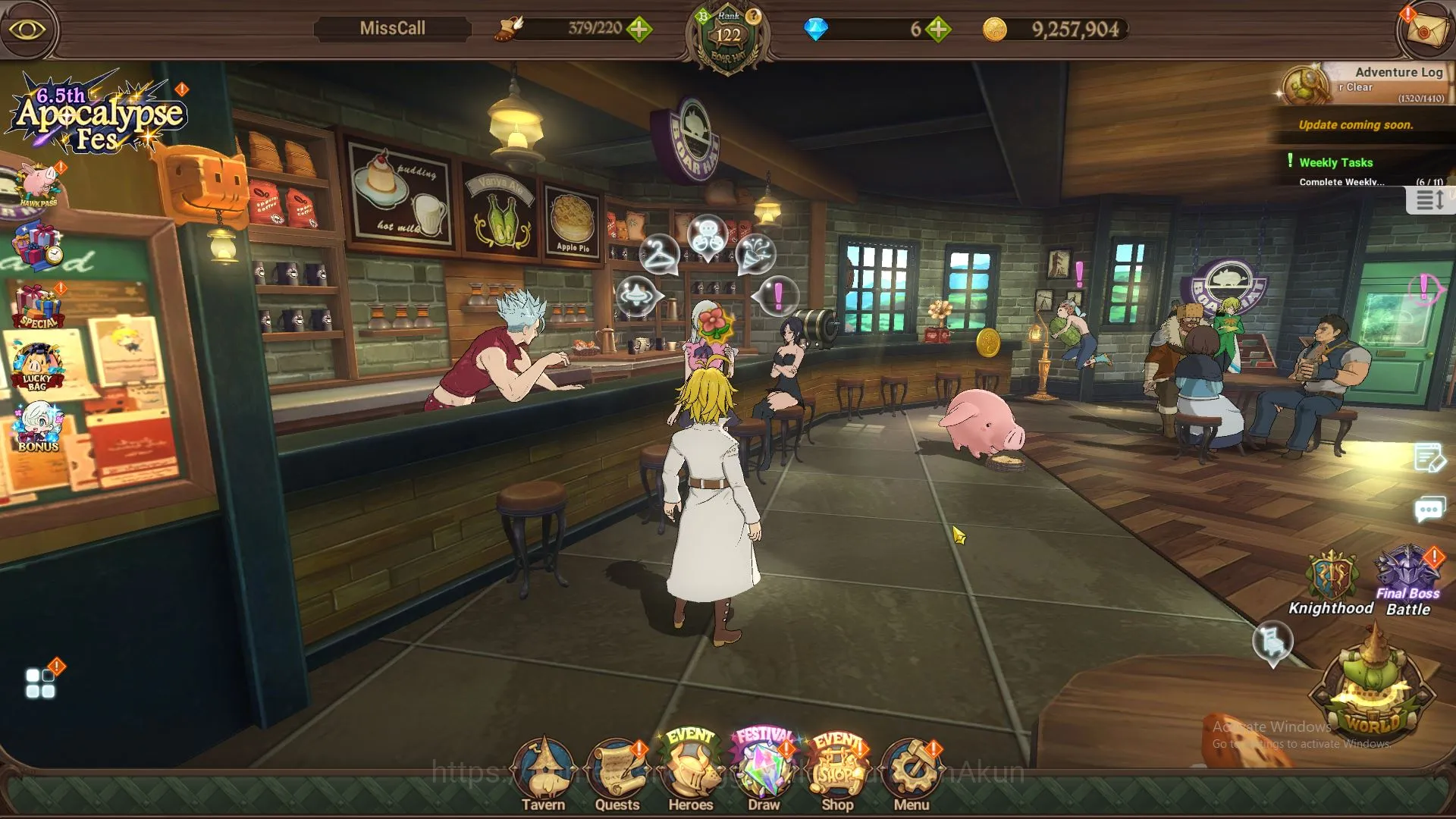 The Seven Deadly Sins: Grand Cross Accounts Endgame ASIA|6M CC|5 LR+12 4