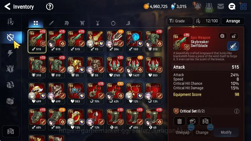 Epic Seven Accounts Starter Global Unverif|Ml (Maid chloe,BMH,Judge 7