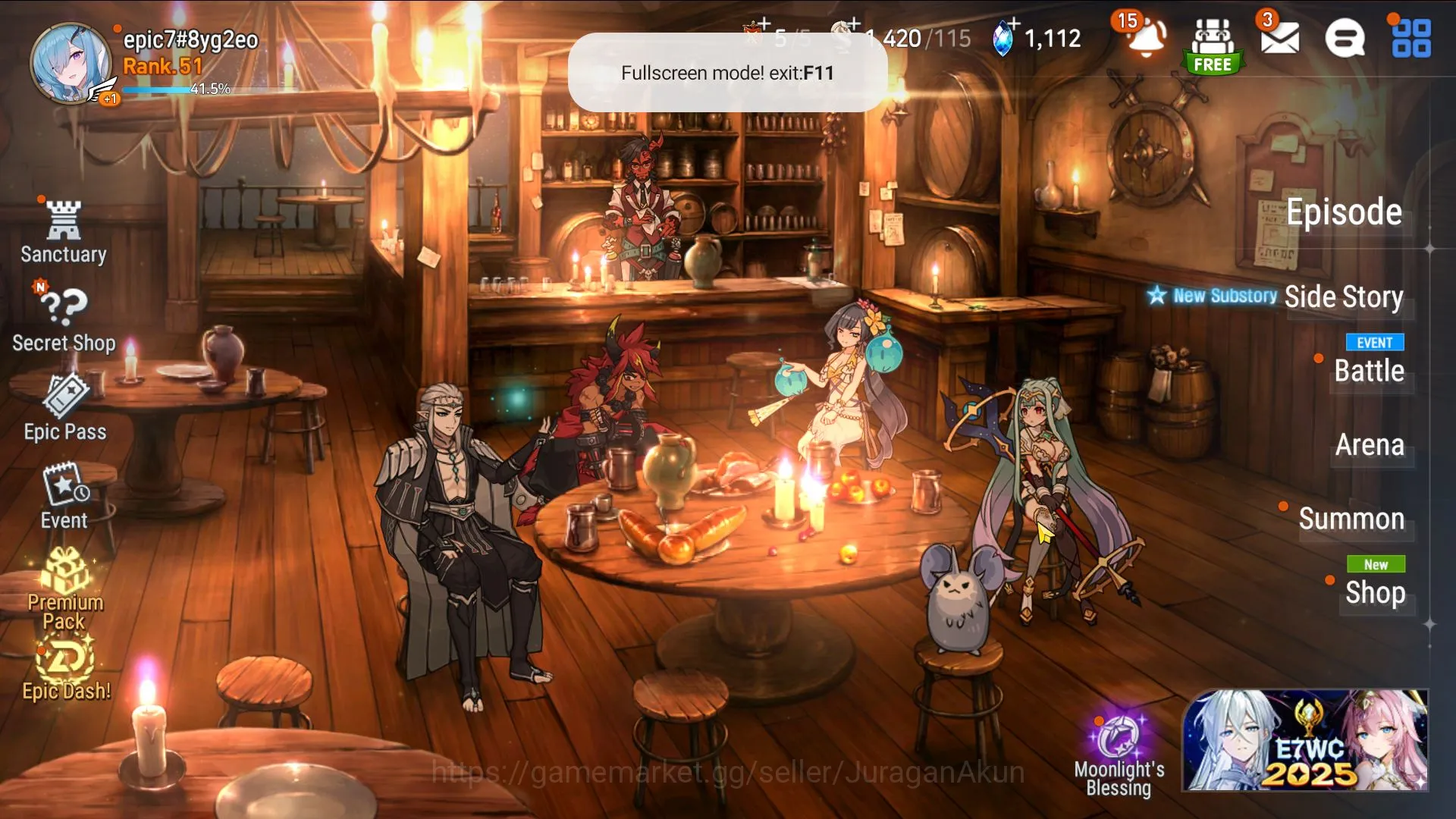 Epic Seven Accounts Asia Unverif|11ML(WM Tenebria,SE Celine,Etc)136Cha image 2