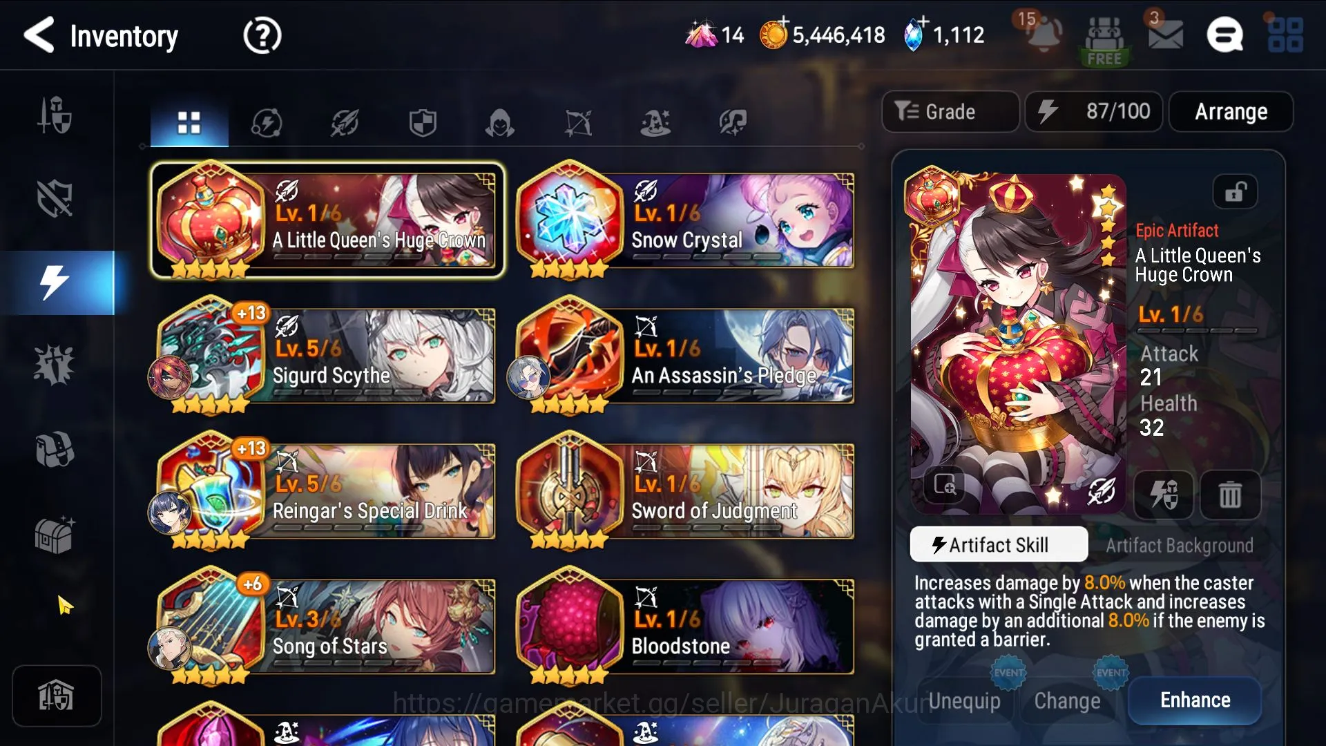 Epic Seven Accounts Asia Unverif|11ML(WM Tenebria,SE Celine,Etc)136Cha image 5