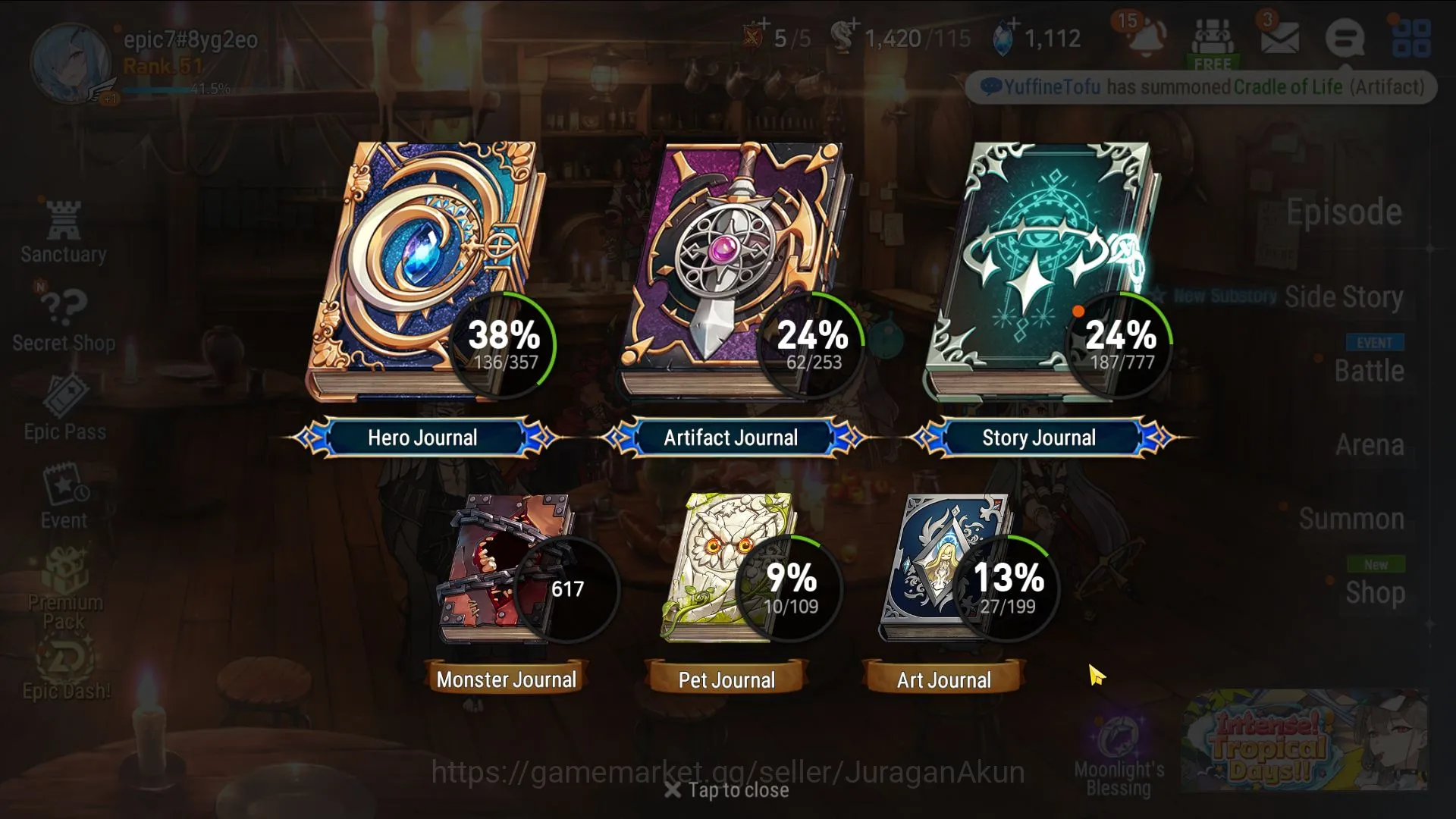 Epic Seven Accounts Asia Unverif|11ML(WM Tenebria,SE Celine,Etc)136Cha image 6