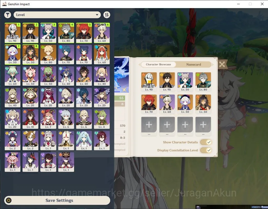 Genshin Impact Accounts ASIA|AR 55|3 Limited + 3 [5 Star Weapon]| Arlecchi image 2