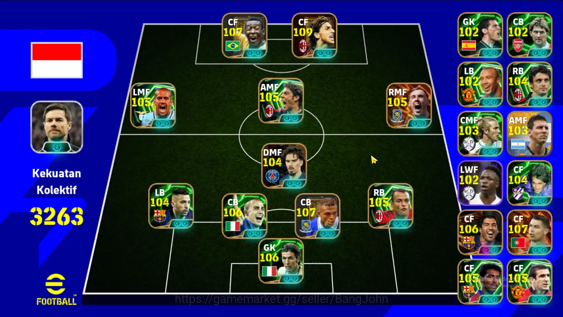 eFootball Accounts Power 3263 | Pele Epic db | Zlatan Ibrahimovic Big image 1