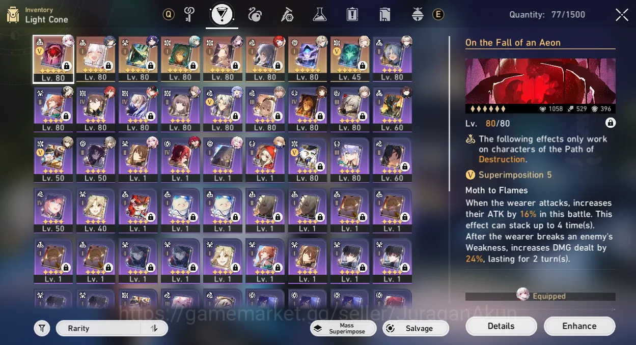 Honkai Star Rail Accounts ASIA [TL70] 12 Limited (Anaxa+Sign,TheHerta[E1]+Si image 9