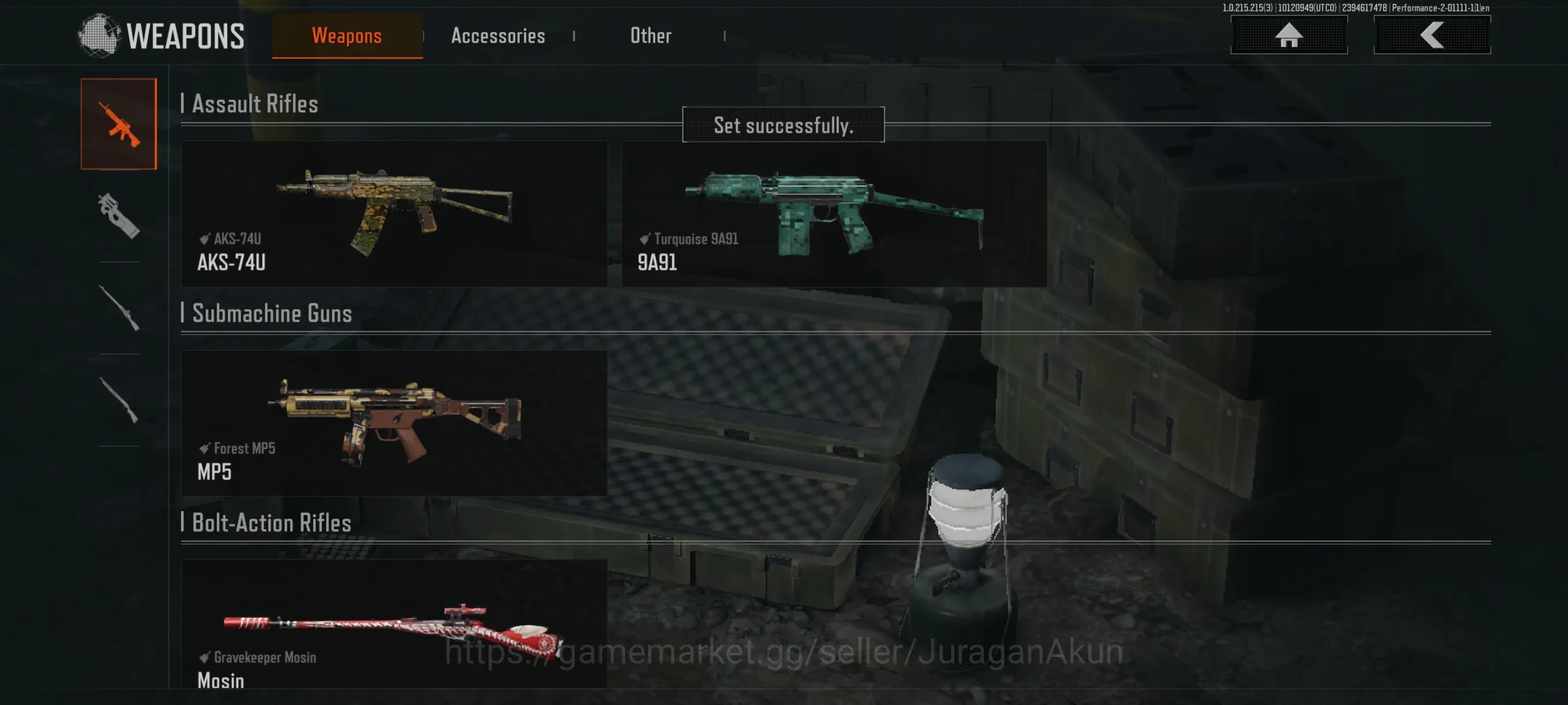 Arena Breakout Mid-Tier [MOBILE]SV 12M|CV 9M|AKS74,Turqoise9A91,GraveKeepe image 1