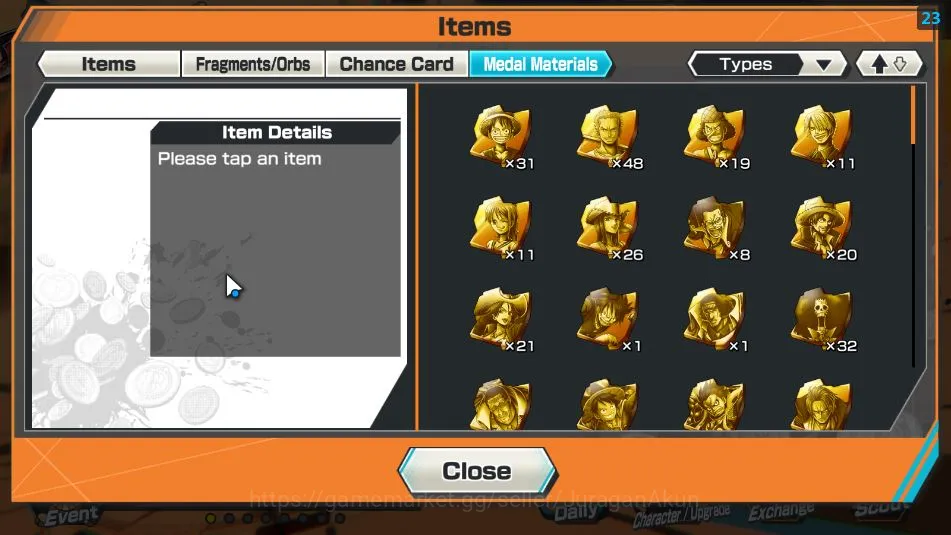 One Piece Bounty Rush Accounts Mid-Tier Global| 8 META EX|BlackBeard Kuzan,FR Shanks,Admiral Fleet Akainu,Film Z 14