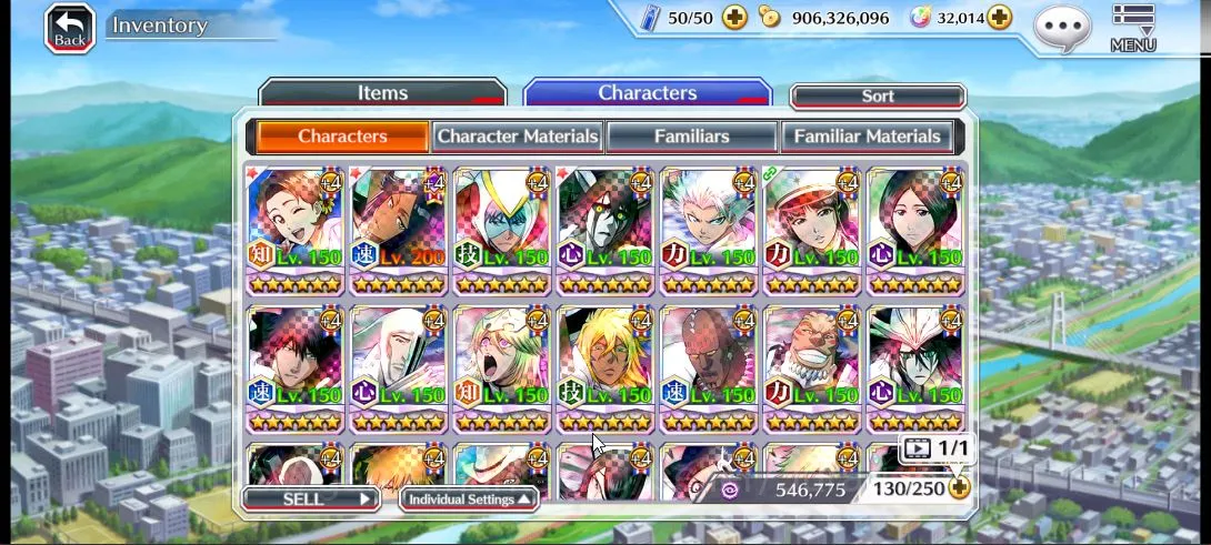 Bleach: Brave Souls Accounts Mid-Tier [GLOBAL] 32k Spirit Orbs|8th Anniv[Ichigo,White],Swimsuit25[Masaki,yoruichi]+Aizen