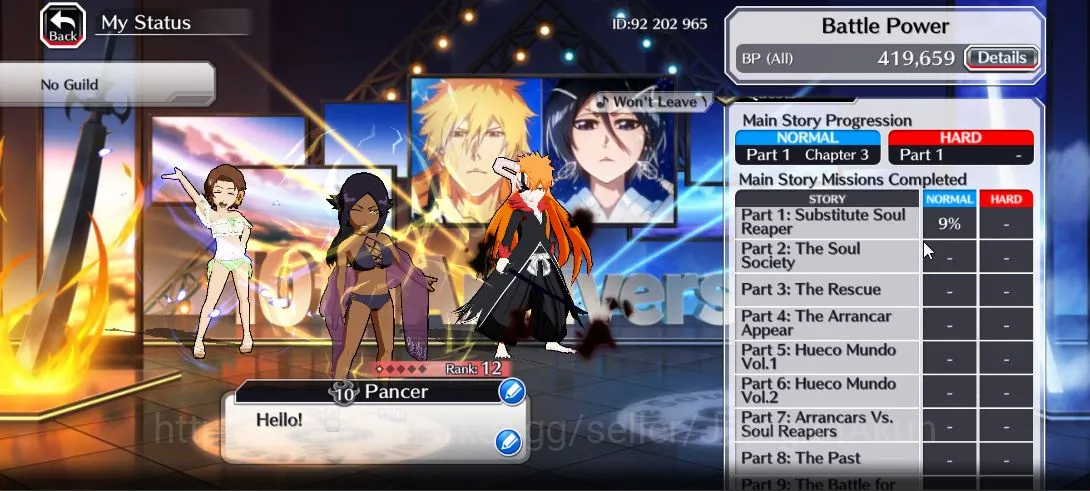 Bleach: Brave Souls Accounts Mid-Tier [GLOBAL] 32k Spirit Orbs|8th Anniv[Ichigo,White],Swimsuit25[Masaki,yoruichi]+Aizen 3