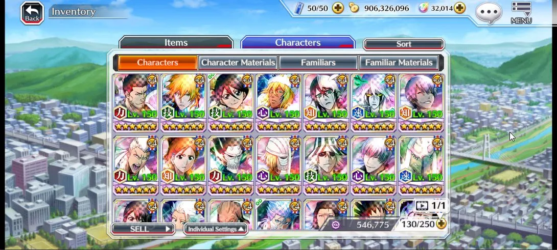Bleach: Brave Souls Accounts Mid-Tier [GLOBAL] 32k Spirit Orbs|8th Anniv[Ichigo,White],Swimsuit25[Masaki,yoruichi]+Aizen 6