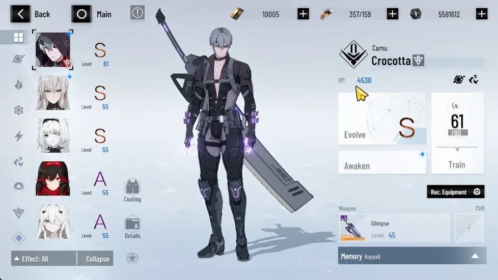 Punishing: Gray Raven Accounts Starter NA | Starter |10K BC+ 3K YC + 8K BlueCard + [Crocotta, Lucia CW, Farel Etc]|Log KURO 5