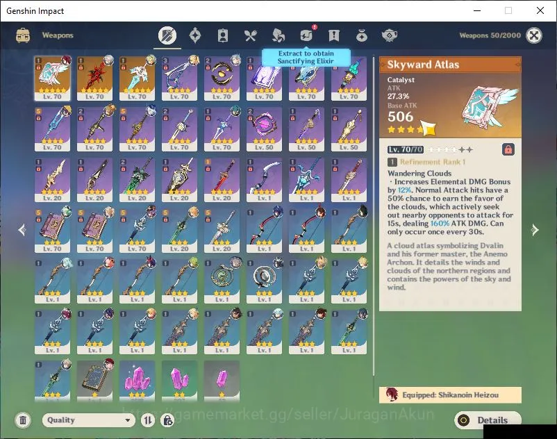 Genshin Impact Accounts End Game ASIA|AR 55|43 IF|4Limited+3[5 Star's 3