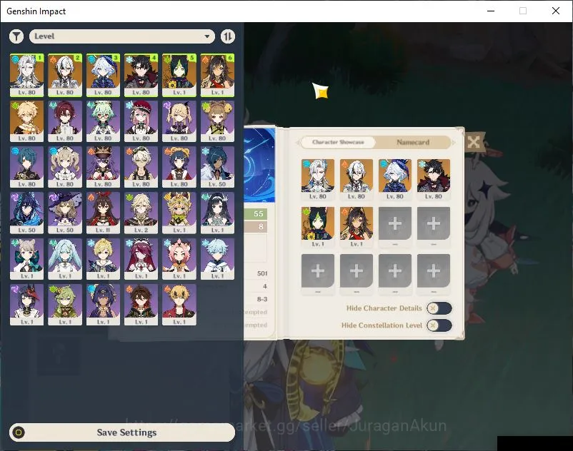 Genshin Impact Accounts End Game ASIA|AR 55|43 IF|4Limited+3[5 Star's 4