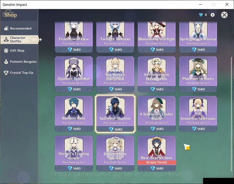 Genshin Impact Accounts End Game ASIA|AR 55|43 IF|4Limited+3[5 Star's 6