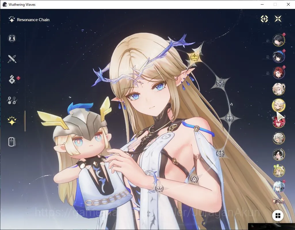 Wuthering Waves Accounts Mid-Game EU | UL 45 | 3 Limited | Ciaccona+Sign,Cartethiya R1+Sign,Lynae+Sign | DB Lv25 |MC Female 2