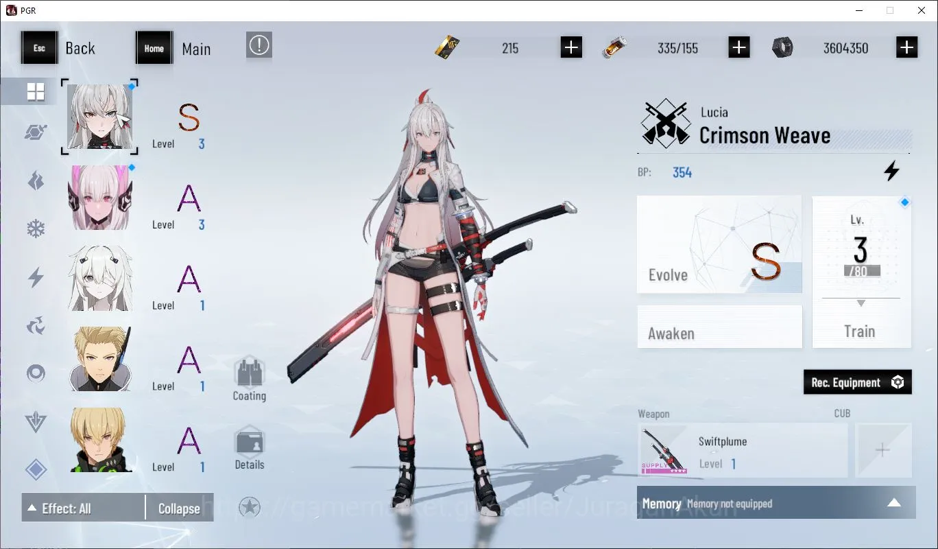 Punishing: Gray Raven Accounts Starter Asia | Blue Card 1k | Starter Lucia CW , SSS Fulgor+B5 +B5 |Log Google|(PGR1265) 3