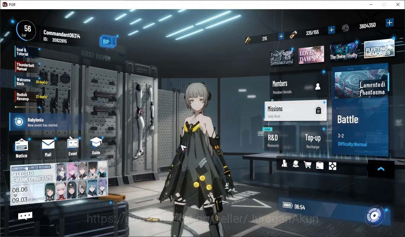 Punishing: Gray Raven Accounts Starter Asia | Blue Card 1k | Starter Lucia CW , SSS Fulgor+B5 +B5 |Log Google|(PGR1265) 4