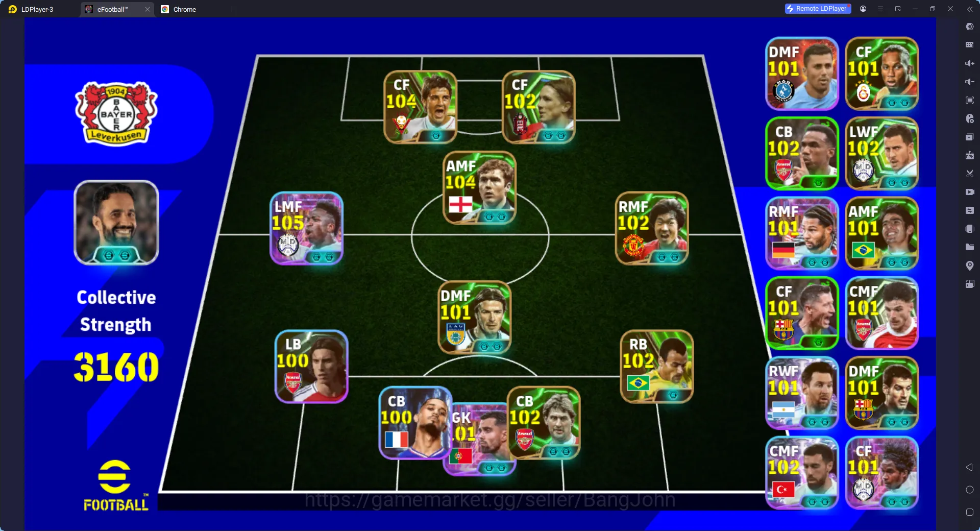 power 3160 | vinicius showtime, diego costa showtime, cafu epic db, serge gnabry showtime, kaka, neymar, paul scholes | EFB114B eFootball Others power 3160 | vinicius showtime, diego costa showti image 1