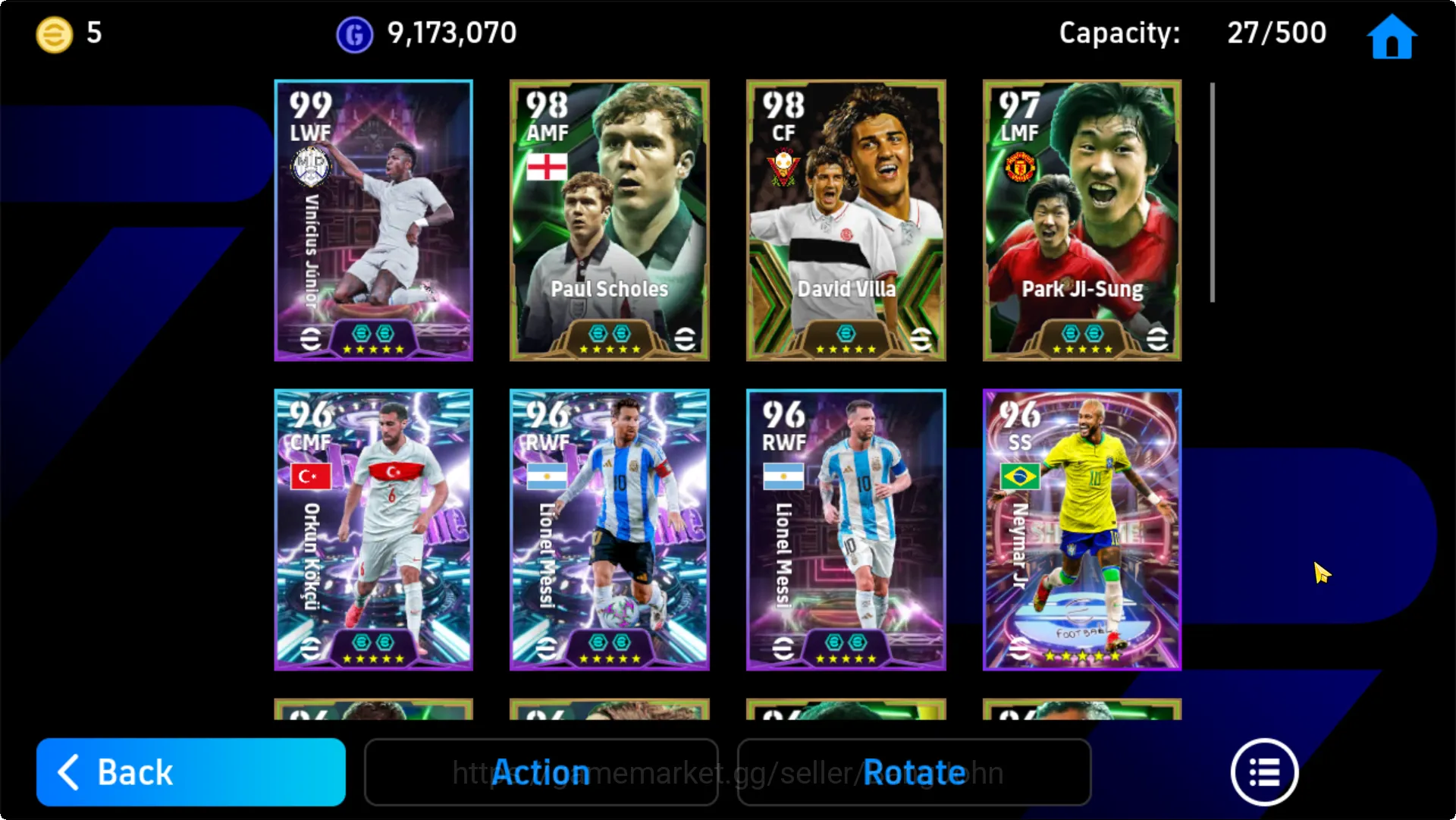 eFootball Accounts Others power 3160 | vinicius showtime, diego costa showtime, cafu epic db, serge gnabry showtime, kaka 4