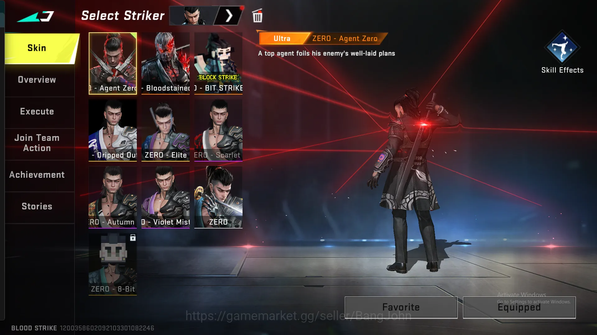 Blood Strike Accounts Others "AK47 Eternal | M4 Legend | MP5 Ultra (Langka) | Glock Ultra | Origin  Ultra | Vector Legend 17