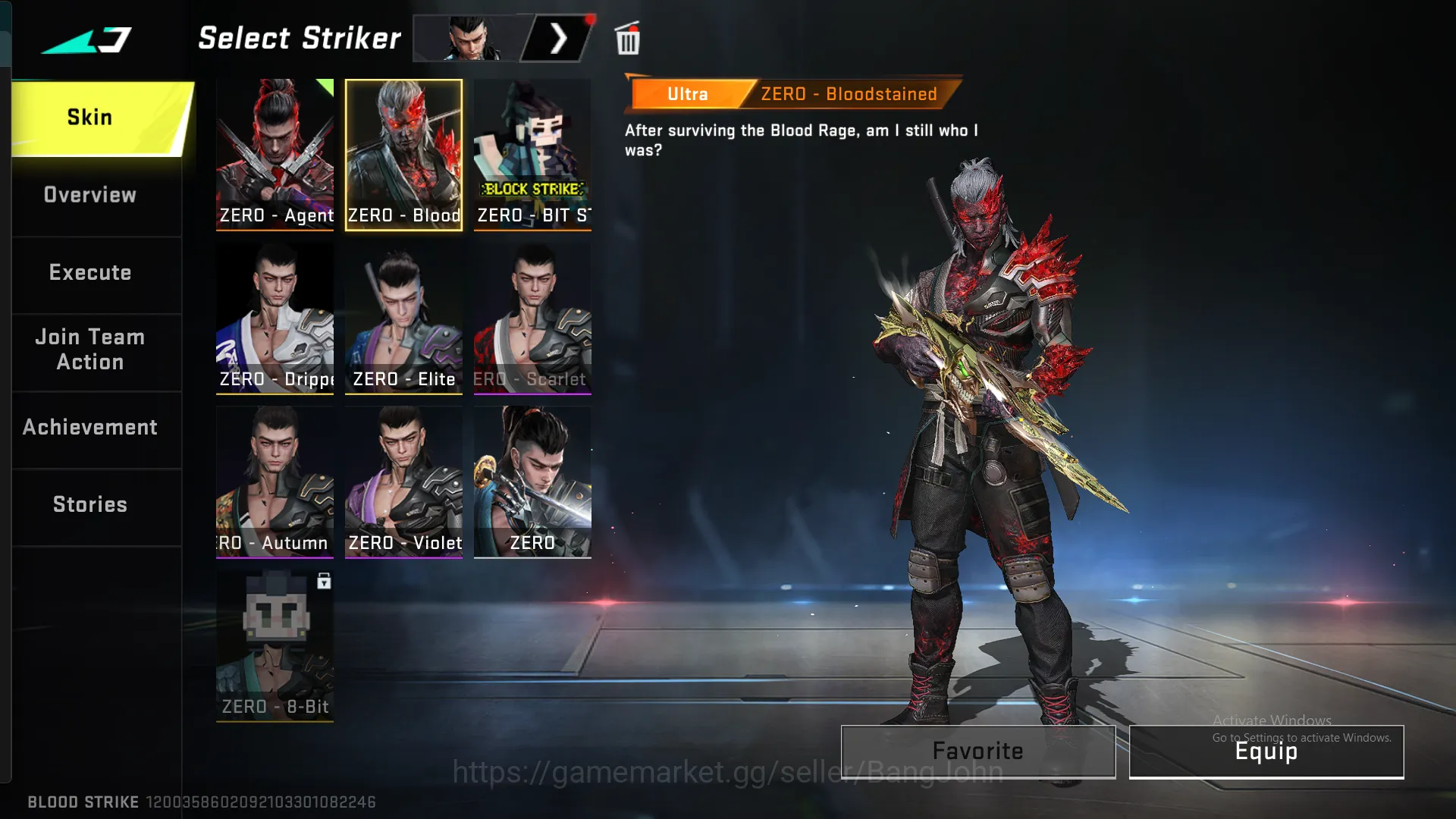 Blood Strike Accounts Others "AK47 Eternal | M4 Legend | MP5 Ultra (Langka) | Glock Ultra | Origin  Ultra | Vector Legend 18