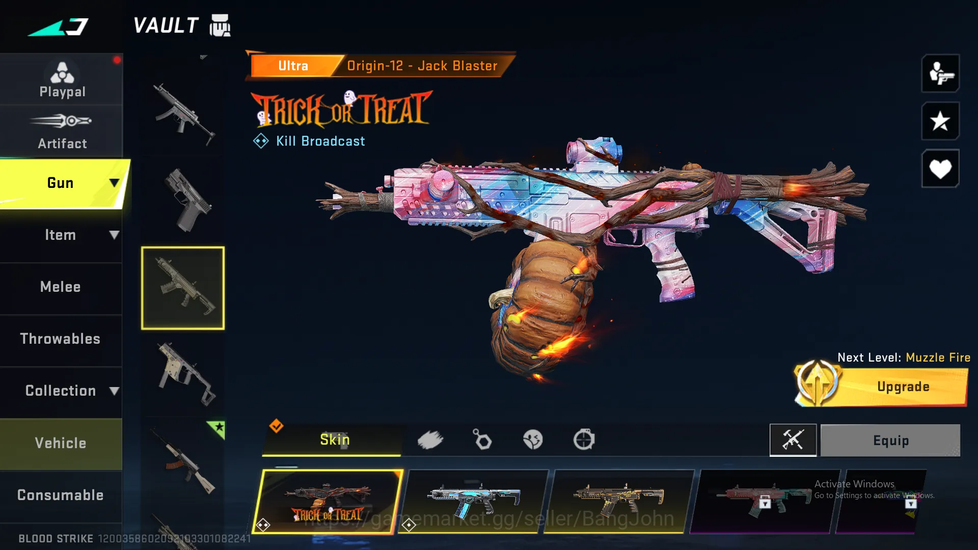 Blood Strike Accounts Others "AK47 Eternal | M4 Legend | MP5 Ultra (Langka) | Glock Ultra | Origin  Ultra | Vector Legend 4