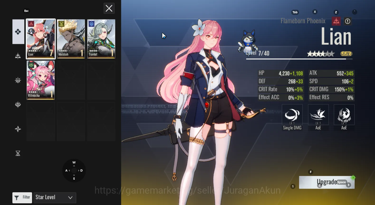 Etheria: Restart Accounts [Sv Asia-S4] Good Starter 4 SSR (Massiah,Lian,Tiam image 3