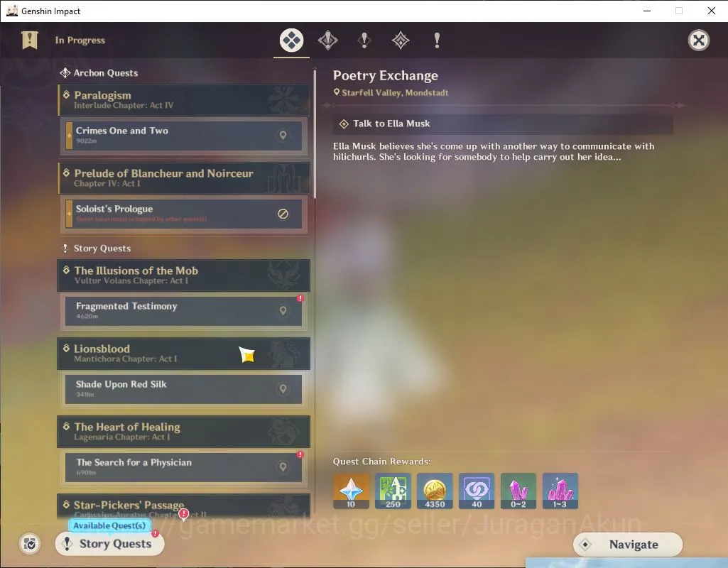 Genshin Impact Accounts Mid Game ASIA|AR 56 | 7 Limited + 4 [5 Star's Weapon]|Itto+Sign,Furina,Zhongli,Hu Tao,Nahida,Etc| Mc 4