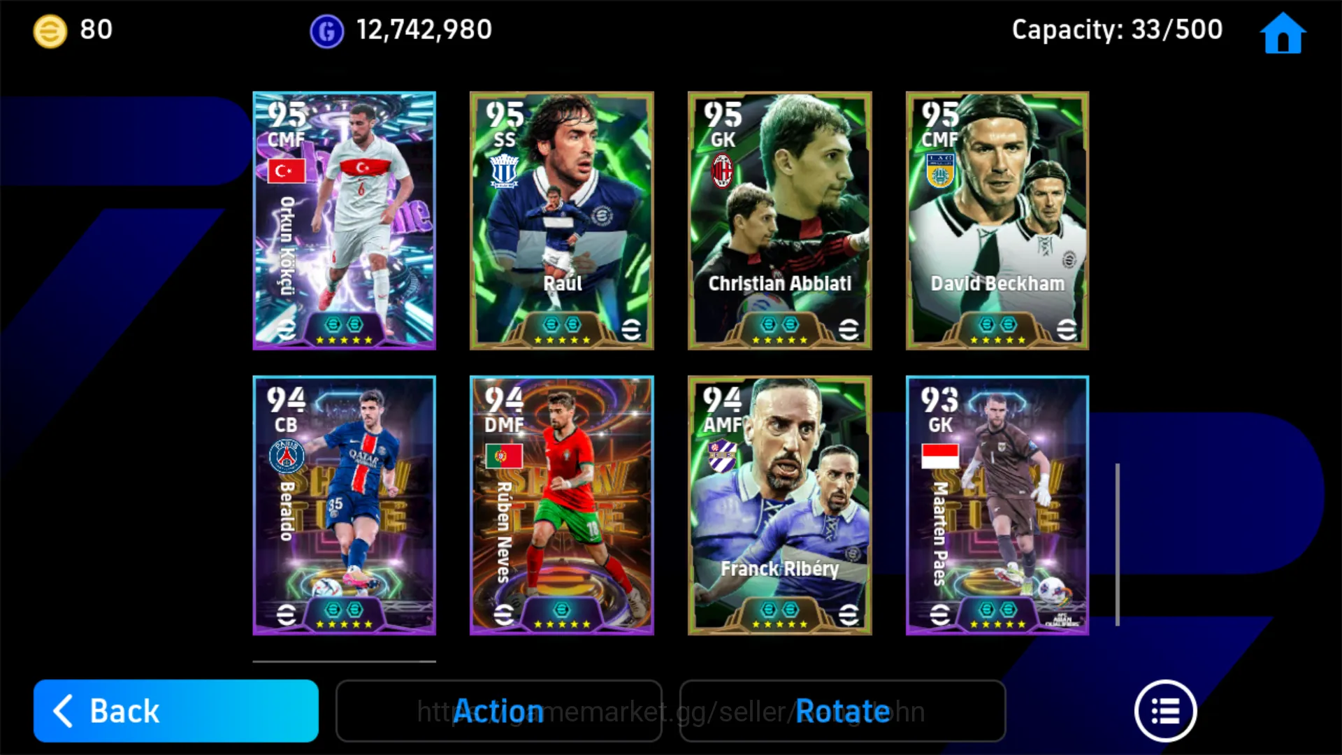 eFootball Accounts Power 3199 | Omar marmoush Showtime | Javier Zanet image 5