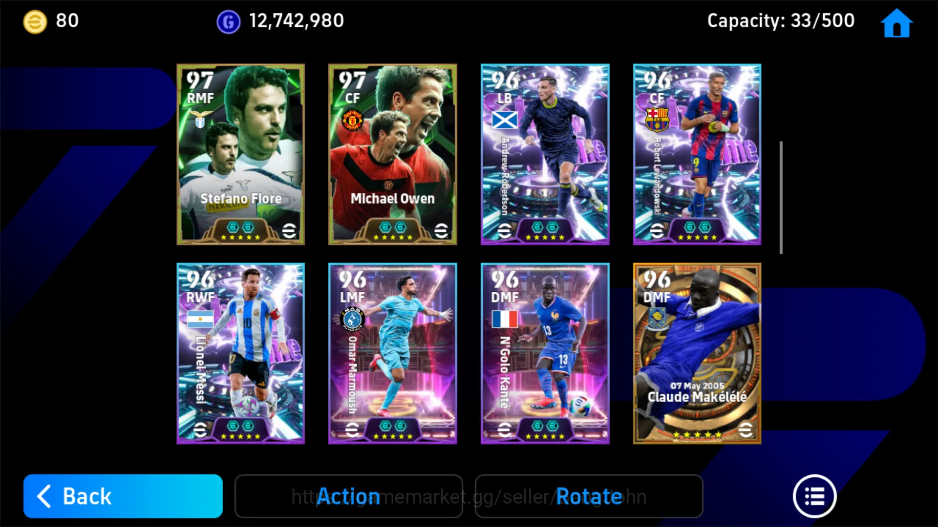eFootball Accounts Power 3199 | Omar marmoush Showtime | Javier Zanet image 7