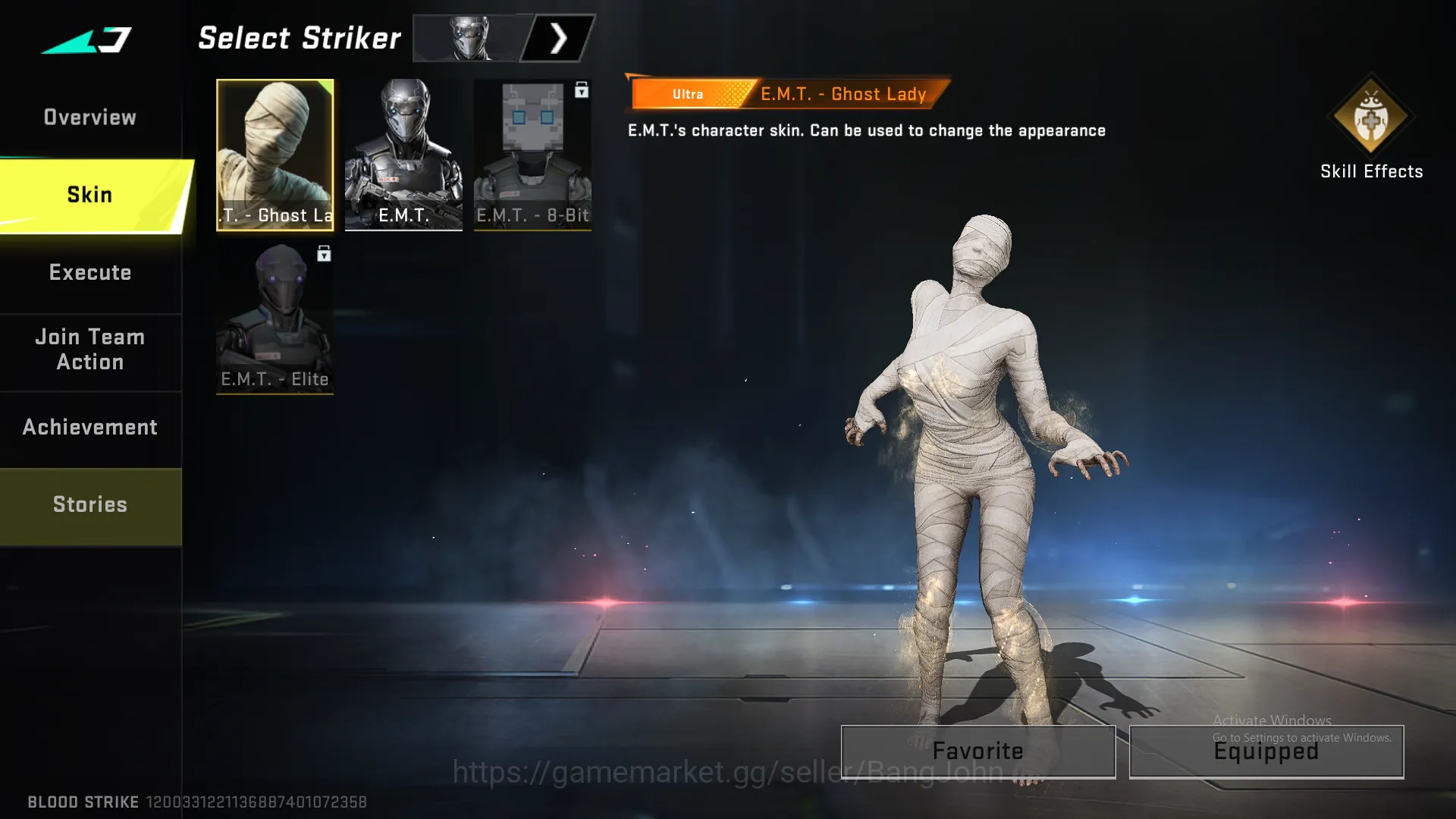 Blood Strike Accounts Others EMT Ultra | Change Name |  BS163B 3