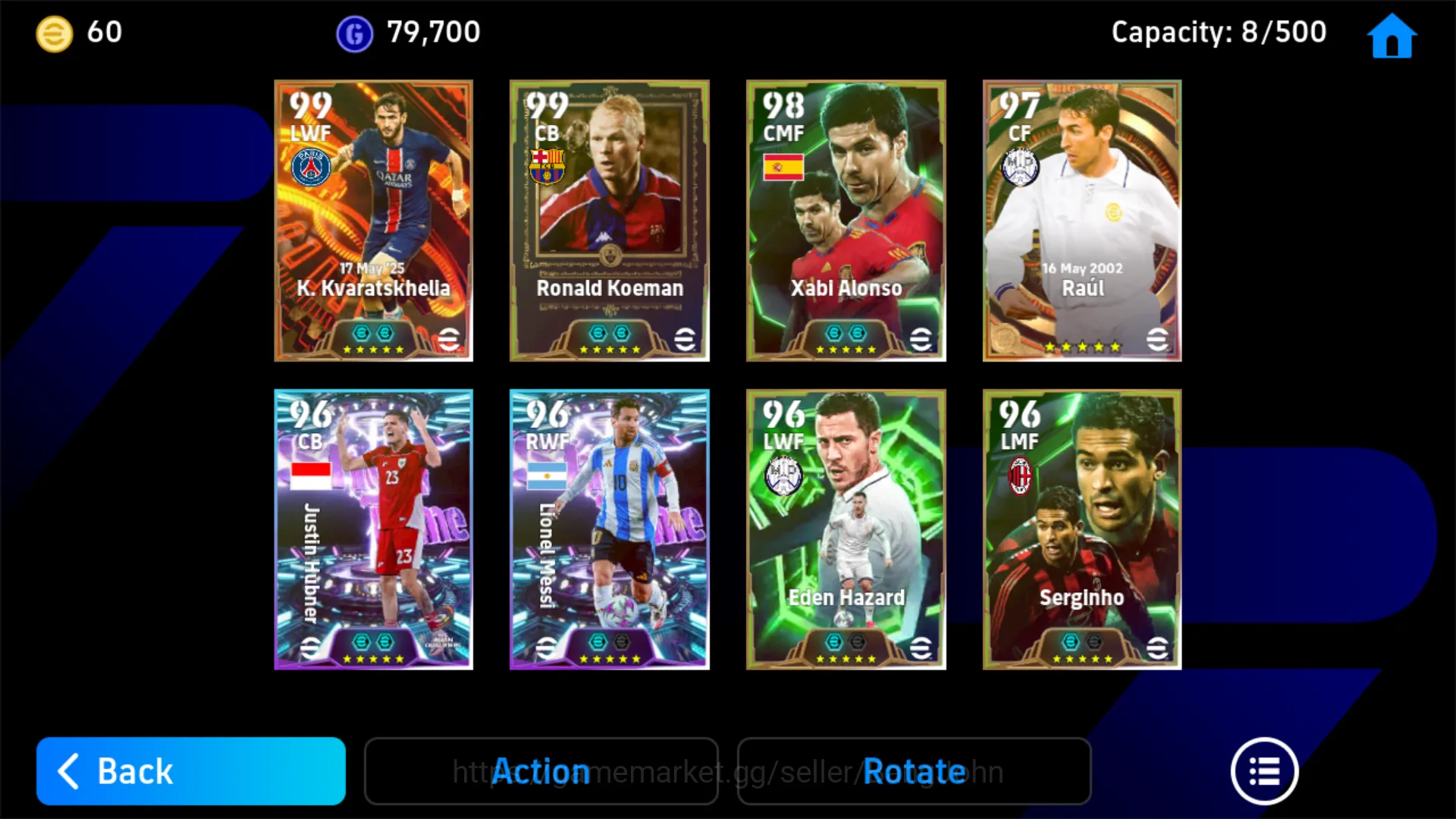 eFootball Accounts Others power 3108 | K. kvaratskhelia big time | ronald koeman epic db | justin hubner show time | EFB165B 3