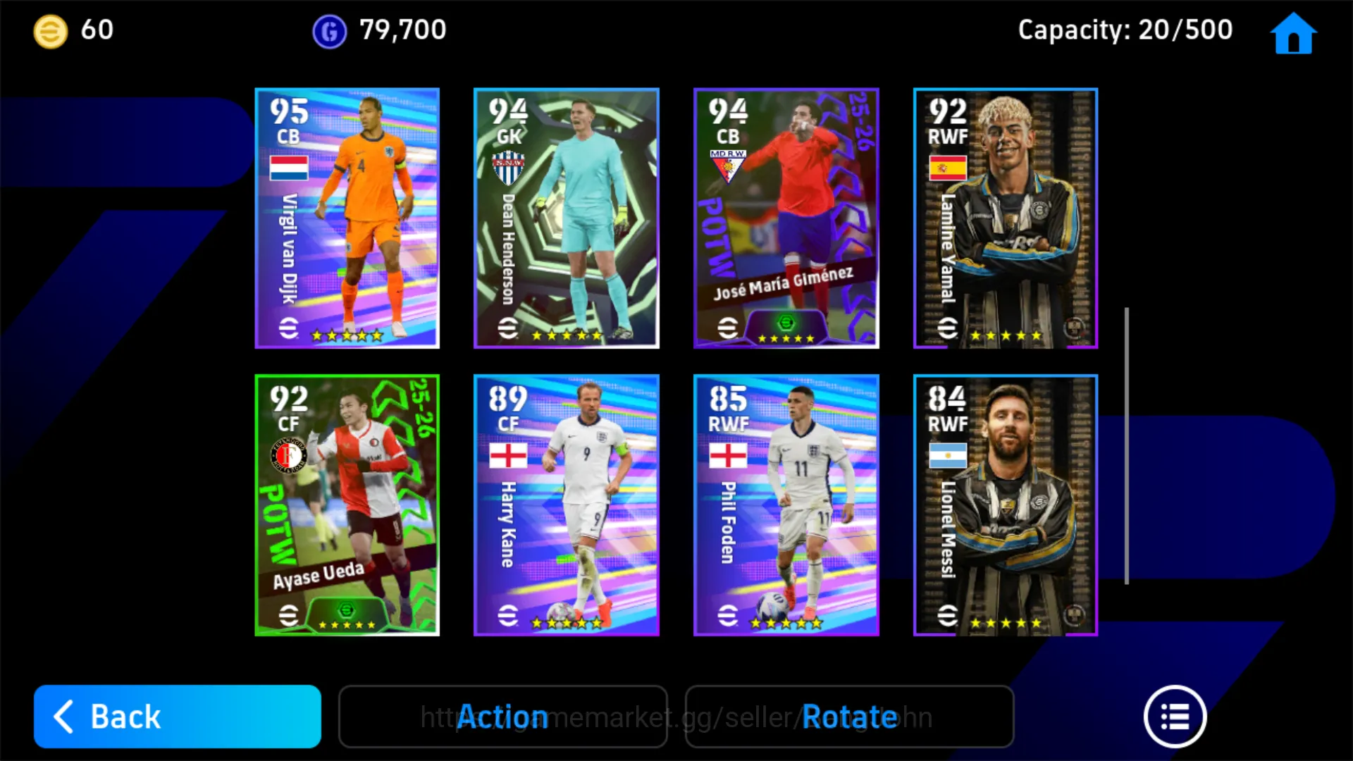 eFootball Accounts Others power 3108 | K. kvaratskhelia big time | ronald koeman epic db | justin hubner show time | EFB165B 5