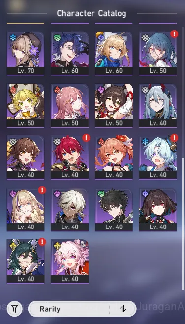 Honkai Star Rail Accounts ASIA[TL70]10 Limited[Castorice,3b,Sunday,Jingliu+S image 4