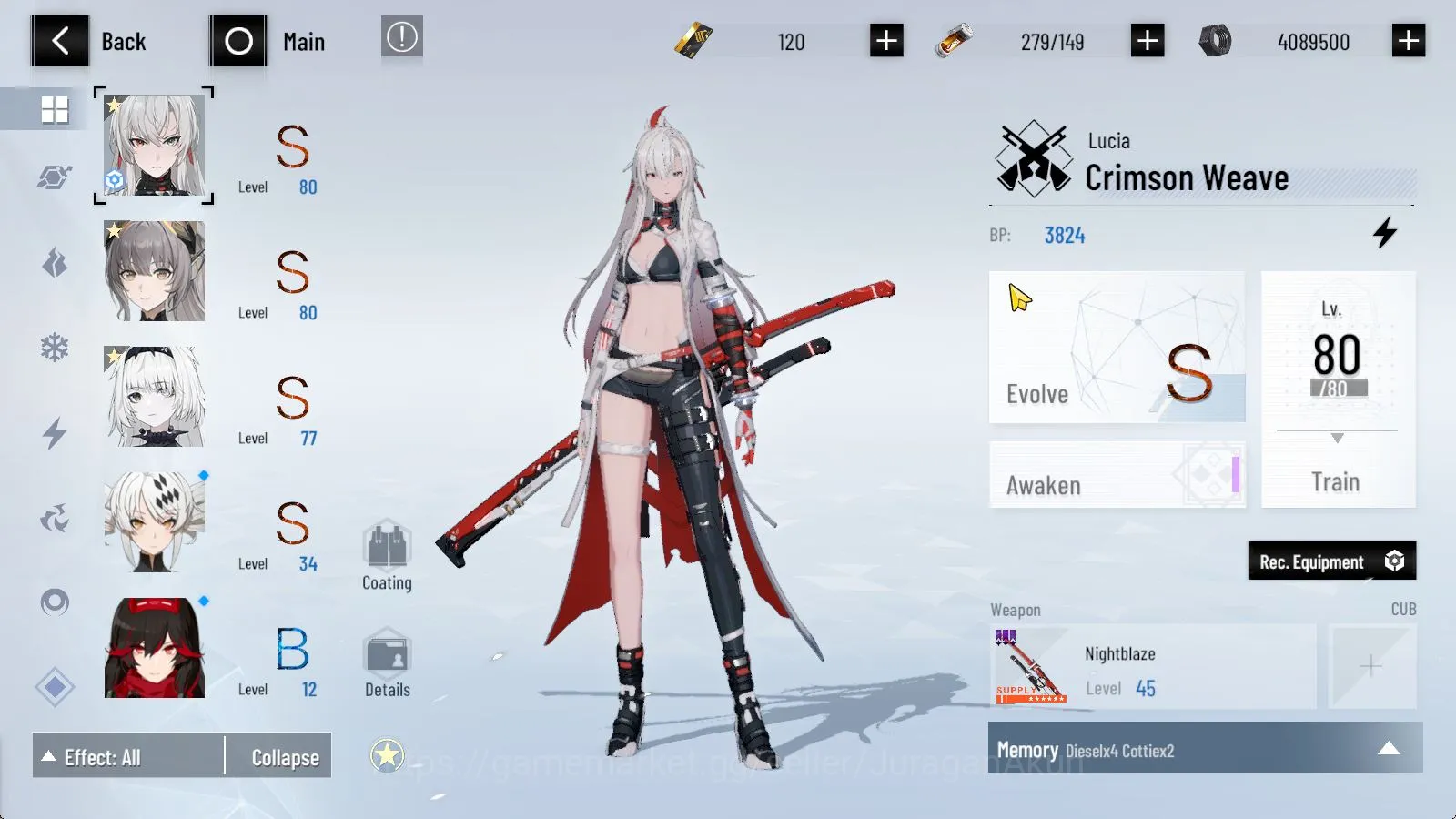 Punishing: Gray Raven Accounts Asia|Starter LuciaCW+Sign,Nanami+Sign, etc | Log G image 4