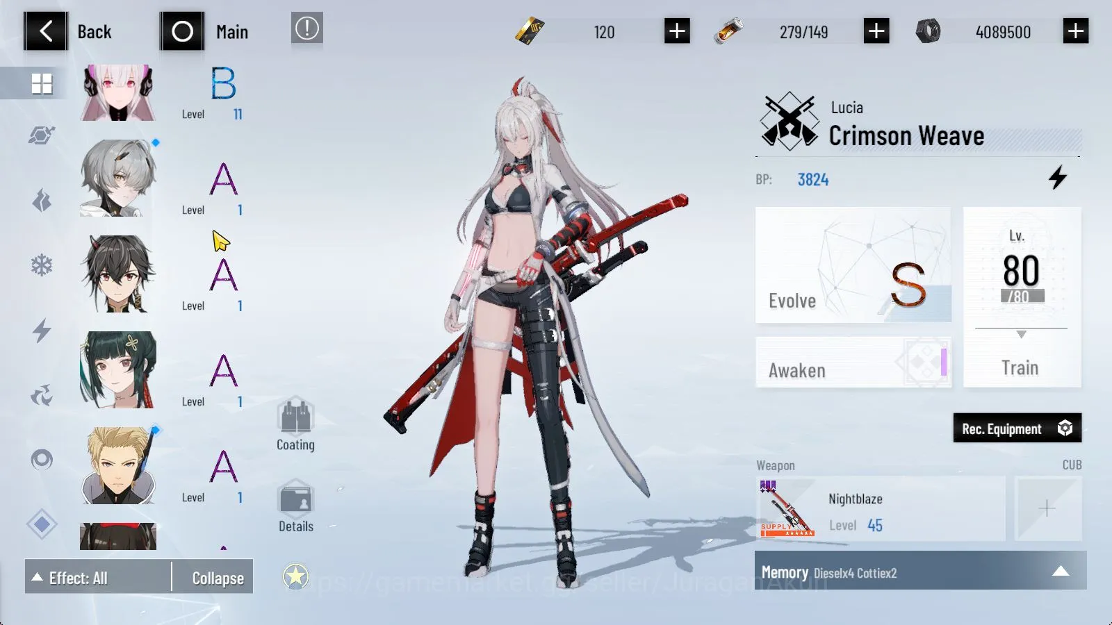 Punishing: Gray Raven Accounts Asia|Starter LuciaCW+Sign,Nanami+Sign, etc | Log G image 5