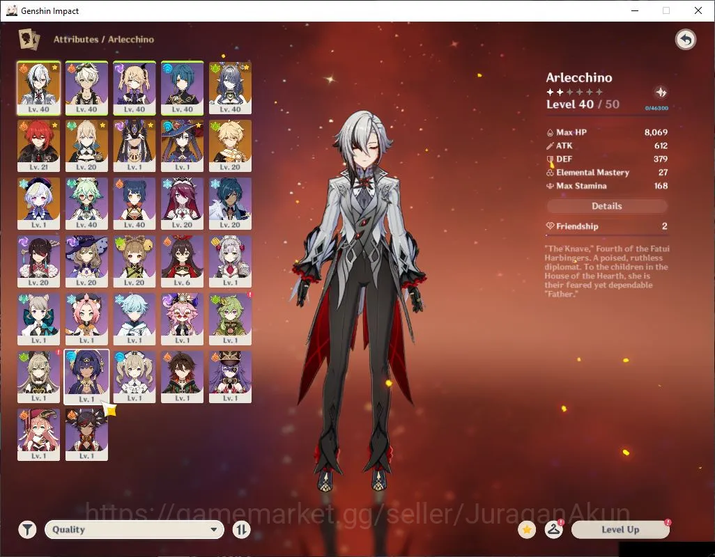 Genshin Impact Accounts ASIA|AR 26| Starter |3 Limited [Arlecchino,Lauma,C image 2