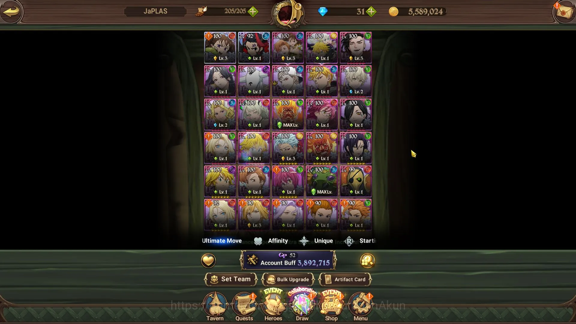 The Seven Deadly Sins: Grand Cross Accounts Endgame Asia|3,8M CC|2 LR+9 2