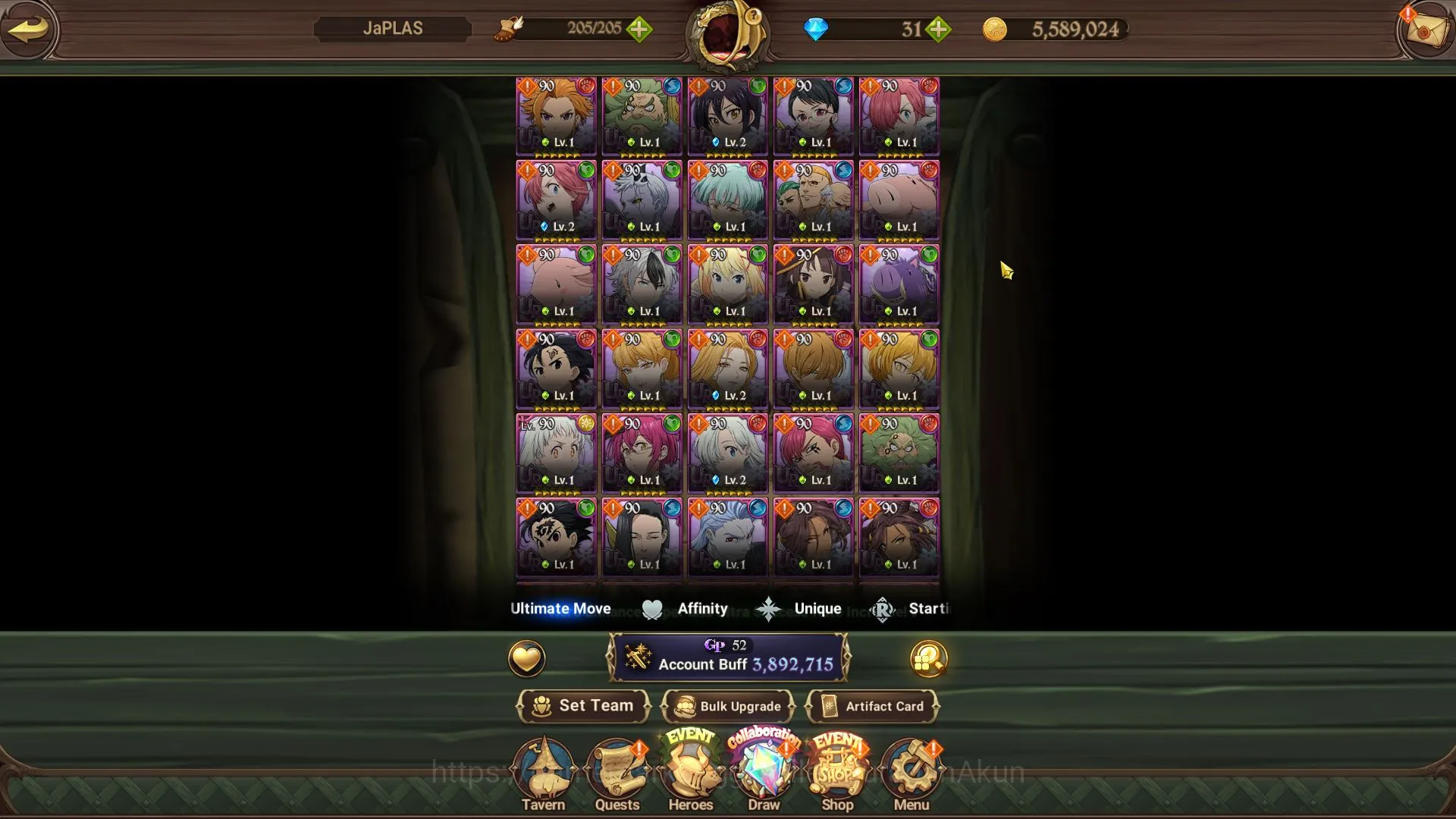 The Seven Deadly Sins: Grand Cross Accounts Endgame Asia|3,8M CC|2 LR+9 3