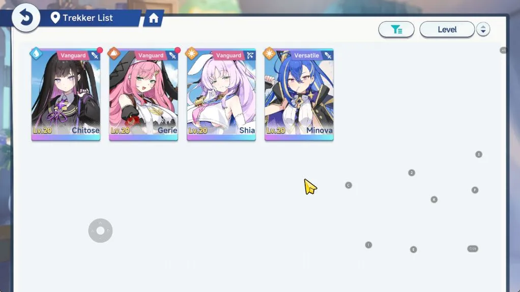 Stella Sora Accounts GLOBAL| Lv 10 | 4,5K SD | 4 SSR (Minova T1)+Sign [Shia T1,Gerie T1,Chitose] | 11 SR Disc | Log Yostar 6